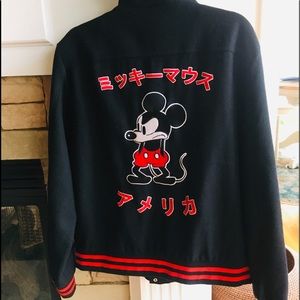 Japanese Mickey Mouse Varsity Jacket